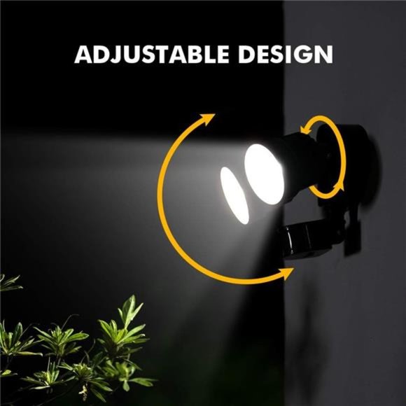 Lumen 15 Watt 26 LED Motion Activated Integrated Dual-Head Floodlight Outdoor - Picture 5 of 6